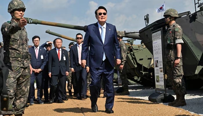 South Korean President Yoon Suk Yeol announces emergency martial law.