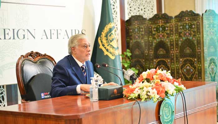 **PTI Protest: Dar Assures Diplomats LEAs Used Water Cannons, Not Live Ammunition**