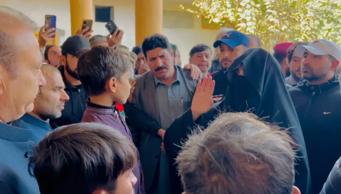 Imran Khan's wife, Bushra Bibi, recently paid a visit to the family of a PTI worker, Tajuddin, who tragically lost his life during the widely discussed protest.