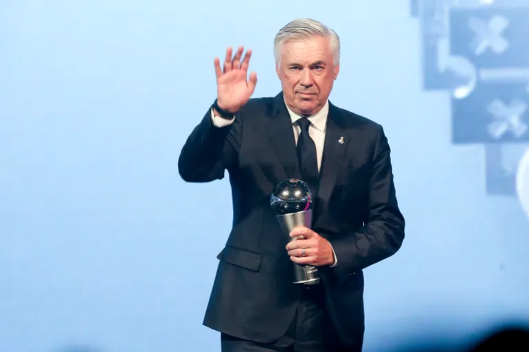 Pakistan News Beat: Pakistan's No 1 News Publisher Carlo Ancelotti, of Real Madrid, receives The Best FIFA men’s coach award