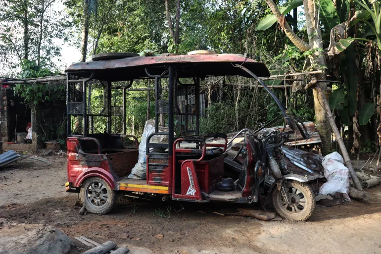 Hindus have changed: A sleepy Indian state becomes anti-Muslim tinderbox 4 An e-rickshaw, the only source of income for Nessa’s family, was set on fire by the mob on October 7, 2024