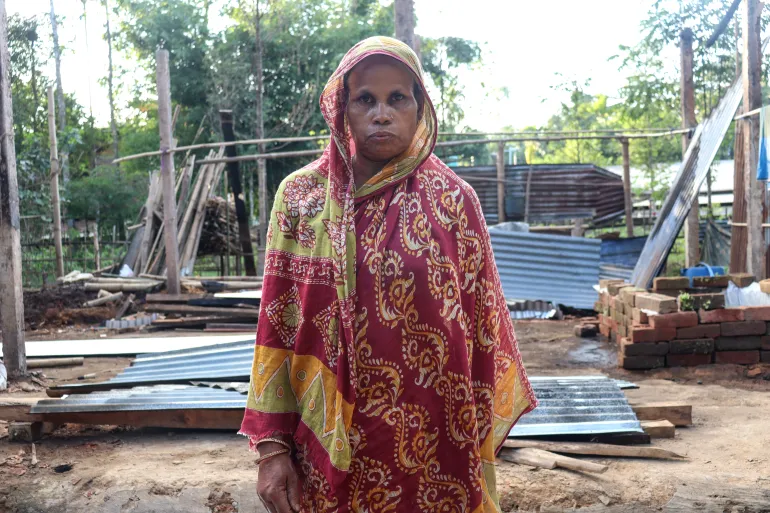 Hindus have changed: A sleepy Indian state becomes anti-Muslim tinderbox 2 Atarun Nessa in front of her home which was burned to the ground by a large Hindu mob on October 7, 2024