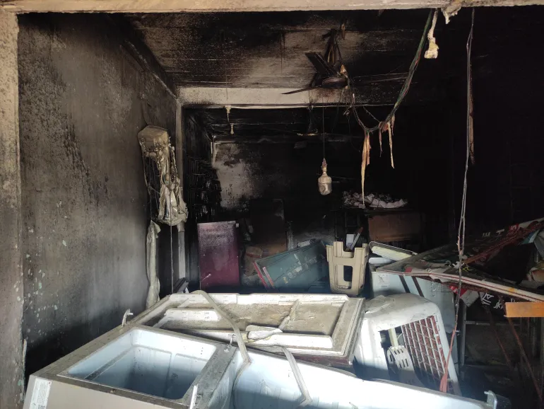 Hindus have changed: A sleepy Indian state becomes anti-Muslim tinderbox 3 Suhail Khan's shop in the Kadamtala market was torched by a Hindu mob on October 7, 2024, in Tripura, India