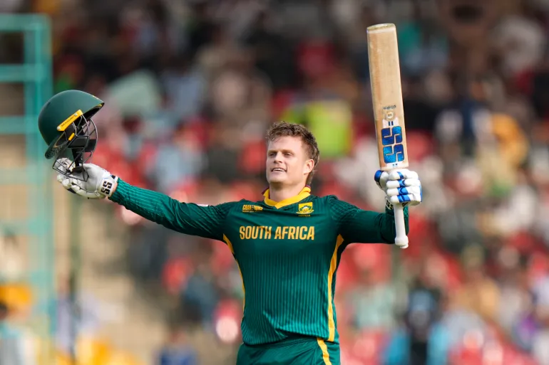 South Africa defeated Afghanistan by 107 runs in the 2025 Champions Trophy. 1 South Africa defeated Afghanistan by 107 runs in the 2025 Champions Trophy.