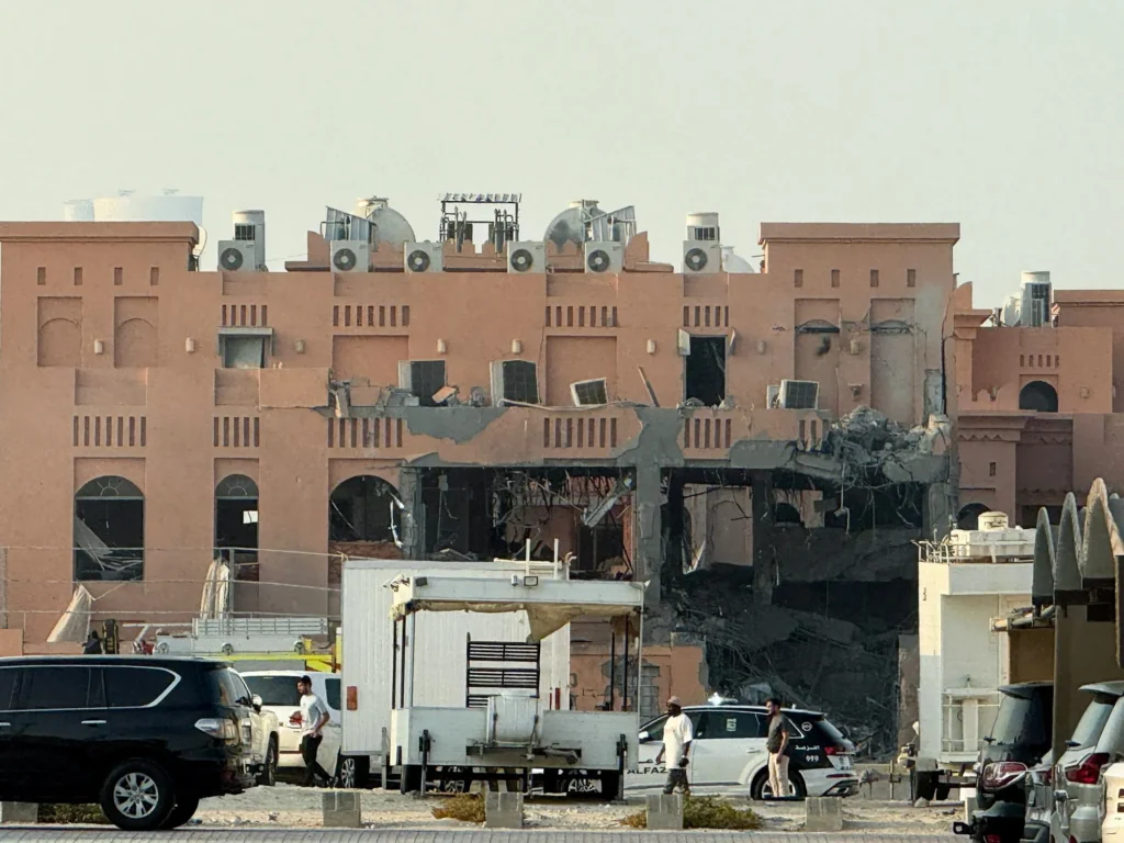 Israel carried out a targeted strike in Doha, Qatar, aiming at senior Hamas leaders during ceasefire talks. Qatar condemned the attack as a blatant violation of its sovereignty and international law.