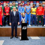 ACC President Mohsin Naqvi gets the unveils of DPWorld AsiaCup 2025 trophy! Dubai!